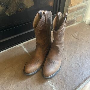 ARAIT Brown Leather Cowboy Boots 9mens